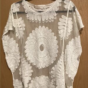 Elegant White Lace Women Top